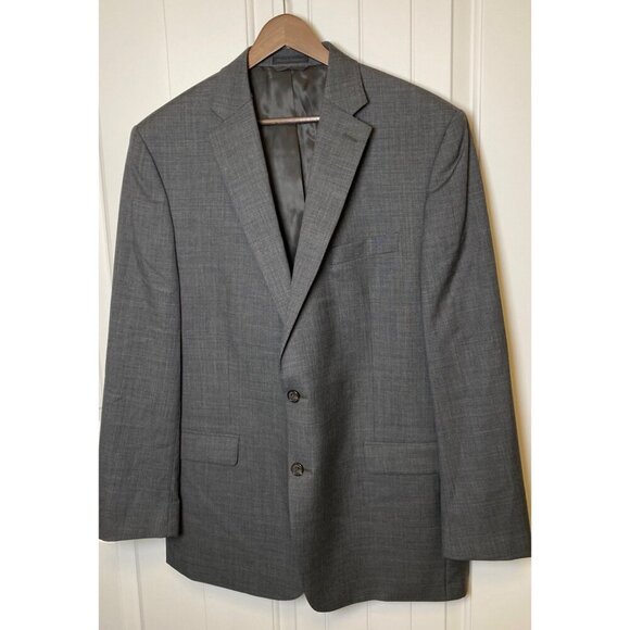 Lauren Ralph Lauren Mens 100% Wool Blazer Gray Size 44L - Picture 1 of 13